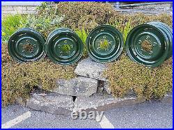 Land Rover Series Bronze Green Refurbished Wheels Exchange Set Of 4
