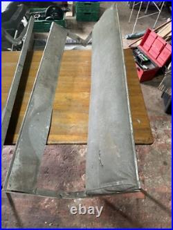 Land Rover Series Folding Bench Seat 3 Man Elephant Hide Grey Pair
