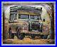 Land Rover Series III 109 All Metal Canvas Painting 3-D Classic Car Sculpture