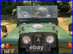 Land Rover Series One 80 lights through grill 1950