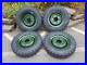 Land Rover Series Steel Rims Refurbed Bronze Green With 600 X 16 Tyres Set Of 5