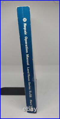 Land Rover Series ll & llA Part Two Repair Operation Manual 1969 1st Ed 606408