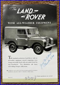 Land Rover series 1 2 Dealer Brochure original 2 T Cuneo Art Manual Engine Axle