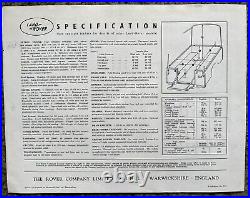 Land Rover series 1 2 Dealer Brochure original 2 T Cuneo Part S Art Manual 80