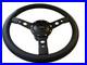 Landrover Series 2/3 48 Spline Black 14 Inch Leather Steering Wheel & Boss