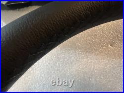 Landrover Series 2/3 48 Spline Black 14 Inch Leather Steering Wheel & Boss