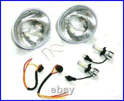 Lucas Headlamp Headlight LED Conversion Kit Fit Land Rover Series 1 2 2a 3 86 88