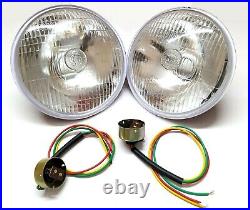 Lucas Headlamp Headlight LHD Kit Land Rover Series 1 2 2a 3 86 88 WithO Pilot