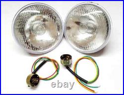 Lucas Headlamp Headlight LHD Kit Land Rover Series 1 2 2a 3 86 88 WithO Pilot
