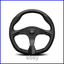 MOMO Quark Steering Wheel Black/Air Leather 350mm