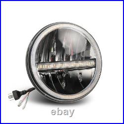 MOT 7 Inch LED Headlight DRL Headlamp x2 E Approved Land Rover Defender 90 110