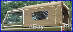 NEW 88 Series 1 Full Land Rover Canvas Hood With Side Windows-2 colour options