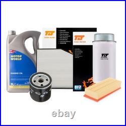 Oil & Air & Fuel Filter & Pollen Filter & 5L Engine Oil 5W30 Fits BMW 3 Series