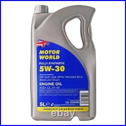 Oil & Air & Fuel Filter & Pollen Filter & 5L Engine Oil 5W30 Fits BMW 3 Series