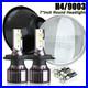 Pair 7''Inch Round Led Headlights Hi/Lo Beam DOT For Land Rover Defender TD4 TD5