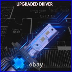 Pair 7''Inch Round Led Headlights Hi/Lo Beam DOT For Land Rover Defender TD4 TD5