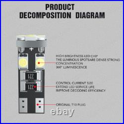Pair 7''Inch Round Led Headlights Hi/Lo Beam DOT For Land Rover Defender TD4 TD5