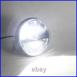 Pair 7 LED 40W Headlights High Low sealed beam 8000Lm E9 DOT Approved UK