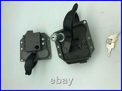 Pair Left & Right Front Door lock Latch handle mechanisms Land Rover Series 2