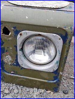 Pair Of Genuine Land Rover Series 2A 3 Front Wings With Headlamps