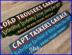 Personalised Hand Painted Land Rover Series Front Valance Apron, Garage, Display