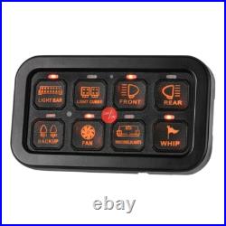 RGB 8 Gang Switch Panel LED Relay System For Jeep Chevrolet Toyota Truck ATV UTV