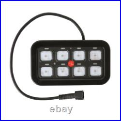 RGB 8 Gang Switch Panel LED Relay System For Jeep Chevrolet Toyota Truck ATV UTV