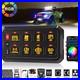 RGB LED 8 Gang Auxiliary Switch Panel Dimmable APP Remote for Car Boat RV 12-24V