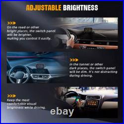 RGB LED 8 Gang Auxiliary Switch Panel Dimmable APP Remote for Car Boat RV 12-24V