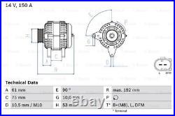 RTG Alternator Fits Land Rover Freelander BMW 3 Series 2.0 D TD4 3.0