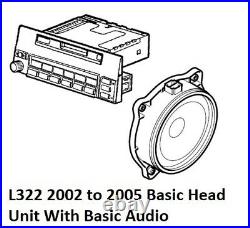 Range Rover Vogue L322 2002 2005 Basic Head Unit With Basic Audio Fitting Kit