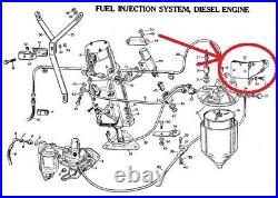 Rem. Land Rover 88 107 Series 1 Diesel Mounting Bracket for Fuel Filter 278517