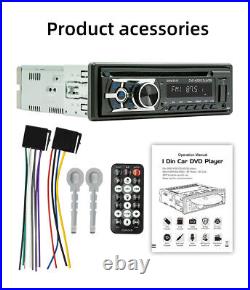 Single 1 DIN Car Radio Stereo Mp3 Player Bluetooth CD AUX USB FM Hands-free Call