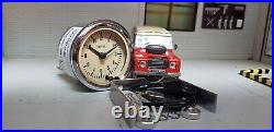 Smiths Dash Panel 12v 2 Analogue Time Clock Magnolia Land Rover Classic Car