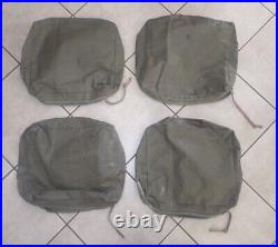 Toyota Land Rover Series 90 110 Jeep Military Leather Seat Cushions Coverings x4