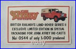 Universal Hobbies 441700 BRITISH RAILWAYS 118 Land Rover Series II 109 Ltd Edn