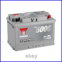 YUASA Car Battery 12V 80Ah 740A B3 T1 Starter SMF Fits BMW 3 Series 318tds