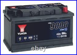 YUASA Car Battery 12V 80Ah 800A B3 T1 Starter VRLA Fits BMW 1 Series 120d xDrive