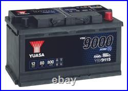 YUASA Car Battery 12V 80Ah 800A B3 T1 Starter VRLA Fits BMW 2 Series 220d xDrive