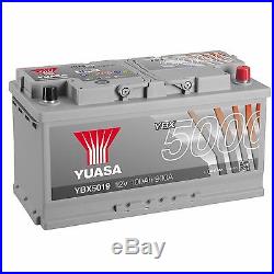 Yuasa YBX5019 12V Silver 019 Series Car Battery 100Ah 900A